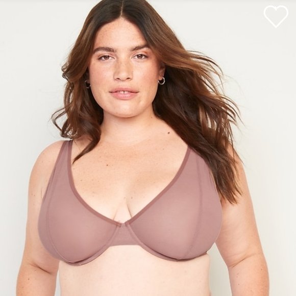 Old Navy Other - NWT Mesh Unlined Underwire Plunge Bra 44DD (44E) Sexy Christmas Holiday NYE